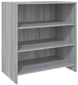 Credenze 2 pz grigio sonoma in legno multistrato