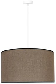 Duolla - Lampadario a sospensione con filo ROLLER 1xE27/15W/230V diametro 40 cm marrone/nero