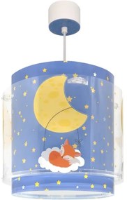 Dalber 76632 - Lampadario per bambini MOON DREAMS 1xE27/15W/230V blu