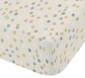 Lenzuolo per bambini in flanella elasticizzata 90x190 cm Balloons Spot - Bianca