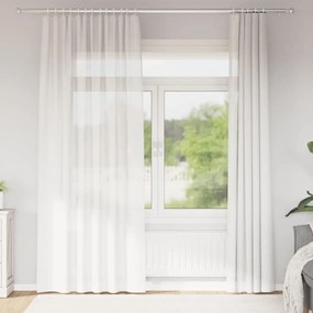 Tende İn Voile Con Passanti 2 Pz Bianco 140x225 Cm /