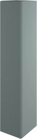 Colonna Neo Groove L30 x H154 x P35 cm, 1 anta, verde salvia cannetato Maniglia venduta separatamente, disponibile in diverse finiture.