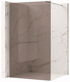 Parete doccia Rea Flexi Brown / Chrome 140
