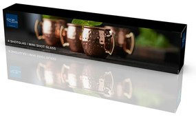 Tazze in set color rame in acciaio 80 ml 4 pz Moscow Mule – Lyngby Glas