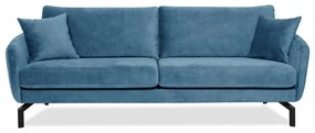 Divano in velluto blu 230 cm Magic - Scandic