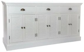 Credenza DKD Home Decor   Bianco Arancio Legno Plastica 160 x 41 x 83 cm