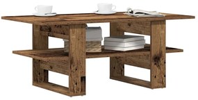 Tavolino Da Salotto Legno Antico 102x55x42 Cm Legno Multistrato /