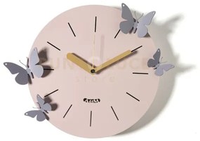 Orologio con farfalle battito d'ali gelso,glicine