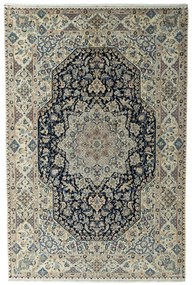 Nain Tappeto persiano 200x300 Blu (Iran) Annodato A Mano
