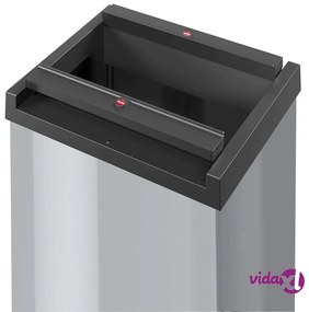 Hailo Pattumiera Big-Box Swing Taglia L 35 L Argento 0840-121
