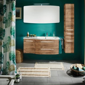 Mobile sottolavabo e lavabo Contea per vasca a destra rovere ribbeck L 117 cm