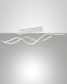 Sinuo plafoniera moderna bianca a led 3000k - 36w - 3880 lm dimmera...
