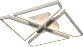 Searchlight 36520SI - Plafoniera LED dimmerabile QUATRO LED/29W/230V 40x40 cm