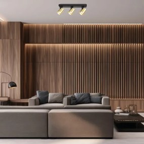 Faretto VOLF 3xGU10/10W/230V oro/nero