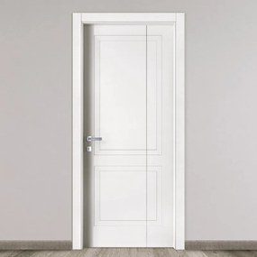 Porta pieghevole a libro asimmetrica Sedna bianco L 70 x H 210 cm destra