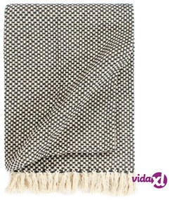 vidaXL Copriletto in Cotone 125x150 cm Antracite