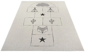 Tappeto per bambini Crema Giochi, 80 x 150 cm - Ragami
