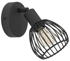 Eglo 901038 - Applique SONNINO 1xE14/40W/230V nero