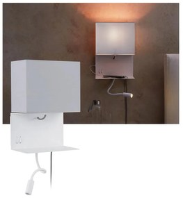 Paulmann 78913 - LED/2,5W + 1xE27/40W Applique da parete con porta USB MERANI 230V