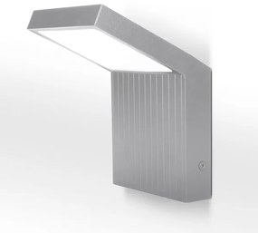 Brilagi - RIANO Lampada da parete per esterni a LED LED/8W/230V Argento IP65