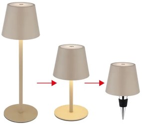 Globo 58488S - Lampada da esterno ricaricabile a LED dimmerabile con comando a sfioramento VANNIE 3W/5V IP54 1800 mAh