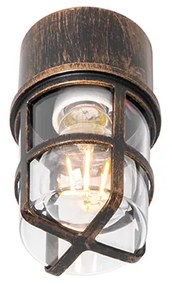 Lampada da soffitto e da parete oro anticato IP54 - Kiki