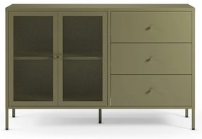 Cassettiera verde in metallo 140x90x40 cm Fayna – Marckeric