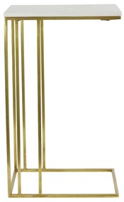 Tavolino con piano in marmo 31x41 cm Roshan - Light &amp; Living