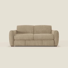 Kaleo Divano letto moderno con materasso H17 cm - in raffinato tessuto impermeabile T26 beige