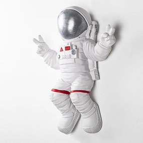 Decorazione da muro 47x35 cm astronaut argento