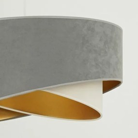 Brilagi - Lampadario LED a sospensione con filo LYRA 1xE27/15W/230V grigio/color crema/oro