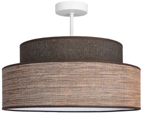 Lampadario a plafone GRACE 1xE27/60W/230V diametro 40 cm marrone/beige