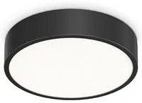 Plafoniera Contemporanea Ray Metallo Nero Led Integrato 13W 3000K Ip44