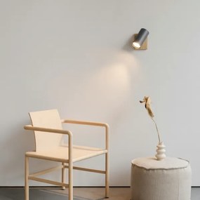 Globo 57911-1G - Faretto da parete ROBBY 1xGU10/25W/230V grigio/marrone