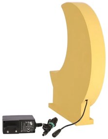 Lampada da scrivania LED per bambini MOON LED/12W/230V gialla
