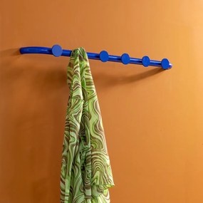 Attaccapanni da parete blu in metallo 75 cm Retro – Spinder Design