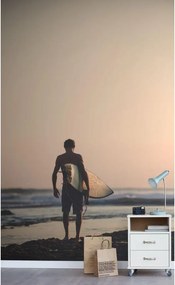 Fotomurale ESTA Surfer, rosso, blu e nero 186X280 cm