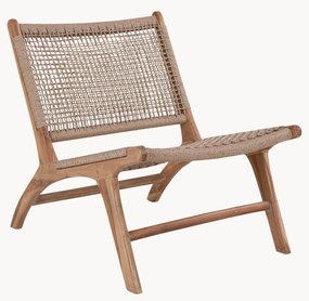 Poltrona lounge in legno di teak Derby