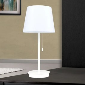 Orion LA 4-1205/1 - Lampada da tavolo con porta USB LUDWIG 1xE27/40W/230V bianco