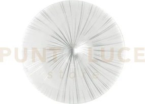 Plafoniera led agora bianca e silver 40w 6000lm cct 3000 e 4000 e 6...