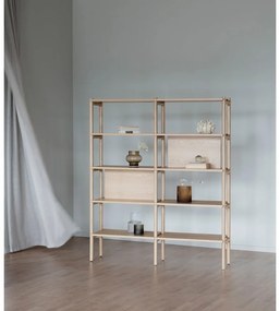 Libreria in rovere 140x166 cm Holton - Rowico