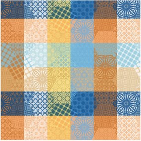 Tovaglia in cotone jacquard Mille Zelliges