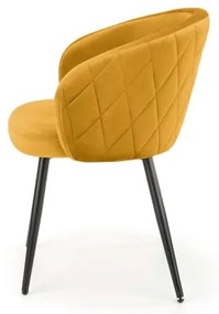 Sedia da pranzo CALMURE gialla