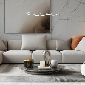 Lampadario LED a sospensione con filo OLYMPIA 5xLED/10W/230V grigio