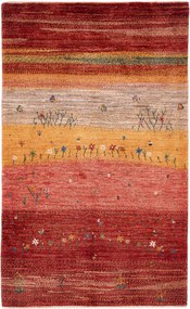 Loribaft Tappeto persiano 160x100 Rosso (Iran) Annodato A Mano