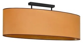 Duolla - Lampadario a plafone OVAL VEGAN 2xE27/15W/230V marrone