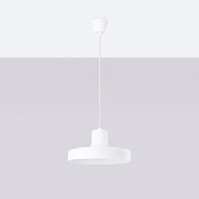 Sollux SL.1702 - Lampadario a sospensione con filo BILO 1xE27/15W/230V diametro 35 cm bianco