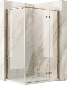 Cabina doccia Rea Bruno 120x90 Brush Gold