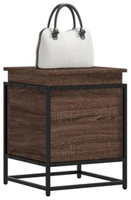 Contenitore Con Coperchio Rovere Marrone 40x40x51,5 Truciolato /