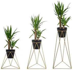 Portavasi TRIANGL 40x45 cm oro